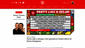 What Deejay.it website looked like in 2022 (1 year ago)