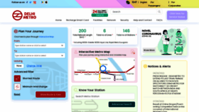 What Delhimetrorail.com website looked like in 2022 (1 year ago)