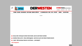What Derwesten.de website looked like in 2022 (1 year ago)