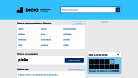 What Dicio.com.br website looked like in 2022 (1 year ago)