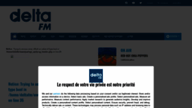 What Deltafm.fr website looked like in 2022 (1 year ago)