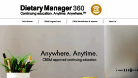 What Dietarymanager360.com website looked like in 2022 (1 year ago)