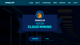 What Dogecler.com website looked like in 2022 (1 year ago)