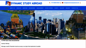 What Dynamicstudyabroad.com website looked like in 2022 (1 year ago)