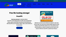 What Dropapk.net website looked like in 2022 (1 year ago)