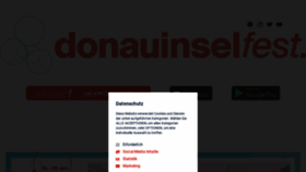 What Donauinselfest.at website looked like in 2022 (1 year ago)