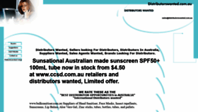 What Distributorswanted.com.au website looked like in 2022 (1 year ago)
