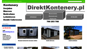 What Direktkontenery.pl website looked like in 2022 (1 year ago)