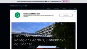 What Danskekollegier.dk website looked like in 2022 (1 year ago)