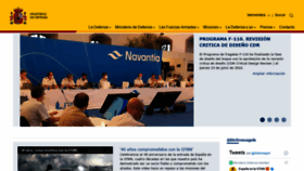 What Defensa.gob.es website looked like in 2022 (1 year ago)