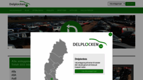 What Delplocken.se website looked like in 2022 (1 year ago)