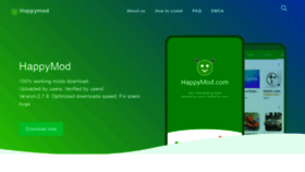 What Download.happymod.com website looked like in 2022 (1 year ago)