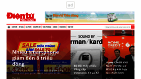 What Dientutieudung.vn website looked like in 2022 (1 year ago)