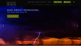What Desertmuseum.org website looked like in 2022 (1 year ago)