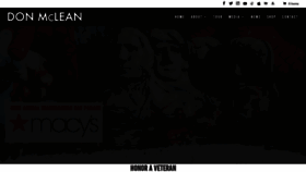 What Donmclean.com website looked like in 2022 (1 year ago)
