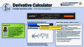 What Derivative-calculator.net website looked like in 2022 (1 year ago)
