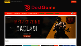 What Dostgame.com website looked like in 2022 (1 year ago)