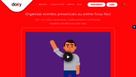 What Doity.com.br website looked like in 2022 (1 year ago)