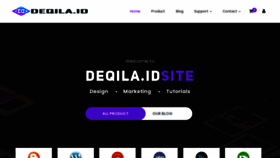 What Deqila.id website looked like in 2022 (1 year ago)
