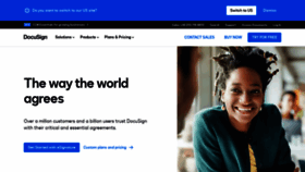 What Docusign.co.uk website looked like in 2022 (1 year ago)