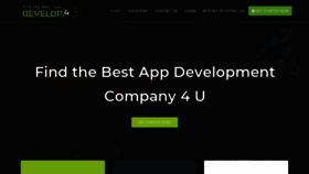 What Develop4u.co website looked like in 2022 (1 year ago)