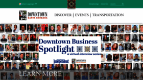 What Downtownsb.org website looked like in 2022 (1 year ago)