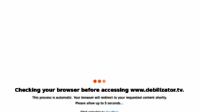 What Debilizator.tv website looked like in 2022 (3 years ago)
