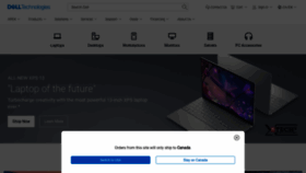 What Dell.ca website looked like in 2022 (1 year ago)