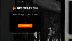 What Derekrakehq.com website looked like in 2022 (1 year ago)