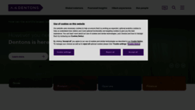What Dentons.com website looked like in 2022 (1 year ago)