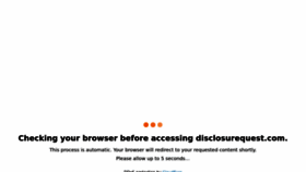 What Disclosurequest.com website looked like in 2022 (1 year ago)