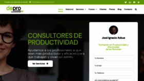 What Deproconsultores.com website looked like in 2022 (1 year ago)