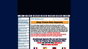 What Deeptrancenow.com website looked like in 2022 (1 year ago)