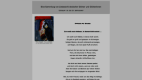 What Deutsche-liebeslyrik.de website looked like in 2022 (3 years ago)