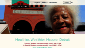 What Detroiteasternmarket.com website looked like in 2022 (1 year ago)