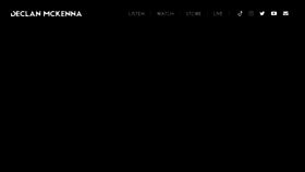What Declanmckenna.net website looked like in 2022 (1 year ago)