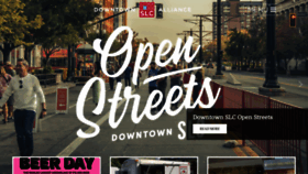 What Downtownslc.org website looked like in 2022 (1 year ago)