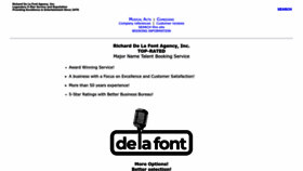 What Delafont.com website looked like in 2022 (1 year ago)