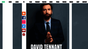 What David-tennant.com website looked like in 2022 (1 year ago)