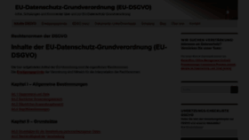 What Datenschutz-grundverordnung.eu website looked like in 2022 (1 year ago)