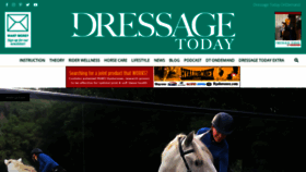 What Dressagetoday.com website looked like in 2022 (1 year ago)