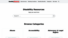 What Disabilityresources.org website looked like in 2022 (1 year ago)