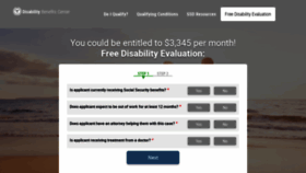 What Disabilitybenefitscenter.org website looked like in 2022 (1 year ago)