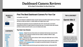 What Dashboardcamerareviews.com website looked like in 2022 (1 year ago)