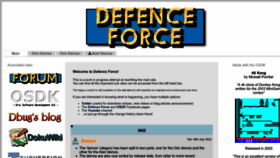 What Defence-force.org website looked like in 2022 (1 year ago)