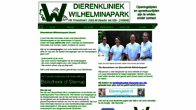 What Dierenkliniekwilhelminapark.nl website looked like in 2022 (1 year ago)