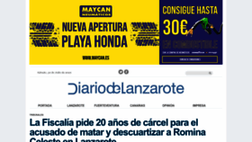 What Diariodelanzarote.com website looked like in 2022 (1 year ago)