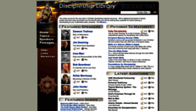 What Discipleshiplibrary.com website looked like in 2022 (1 year ago)