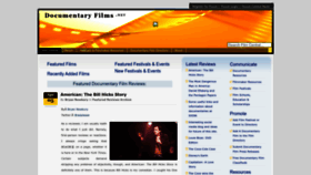 What Documentaryfilms.net website looked like in 2022 (1 year ago)