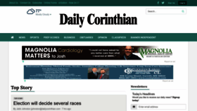 What Dailycorinthian.com website looked like in 2022 (1 year ago)